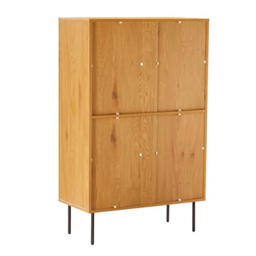 Skåp Line 80x40x130 cm melamin - ekbark / svart - Förvaring - Skåp - Förvaringsskåp