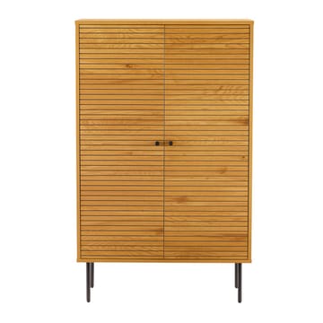 Skåp Line 80x40x130 cm melamin - ekbark / svart - Förvaring - Skåp - Förvaringsskåp