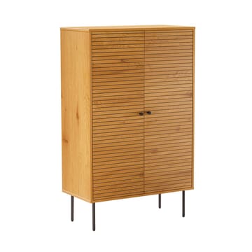 Skåp Line 80x40x130 cm melamin - ekbark / svart - Förvaring - Skåp - Förvaringsskåp