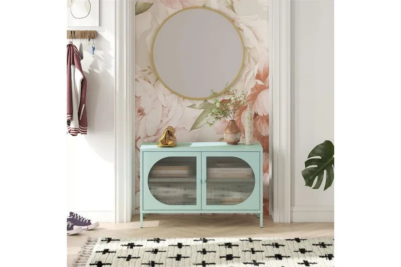 Skåp Luna 100x40x64 cm, Himmelsblå - 100x40x64 cm, Himmelsblå - Förvaring - Skåp - Vitrinskåp