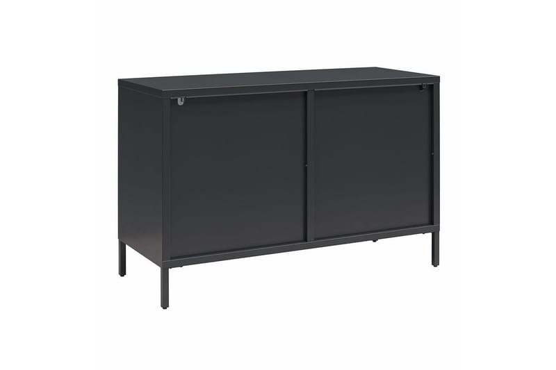 Skåp Luna 100x40x64 cm, Svart - 100x40x64 cm, Svart - Förvaring - Skåp - Vitrinskåp