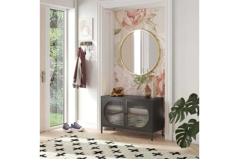 Skåp Luna 100x40x64 cm, Svart - 100x40x64 cm, Svart - Förvaring - Skåp - Förvaringsskåp - Säkerhetsskåp - Medicinskåp