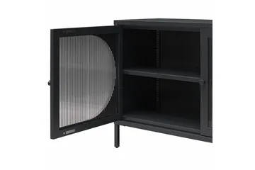 Skåp Luna 100x40x64 cm, Svart - 100x40x64 cm, Svart - Förvaring - Skåp - Vitrinskåp