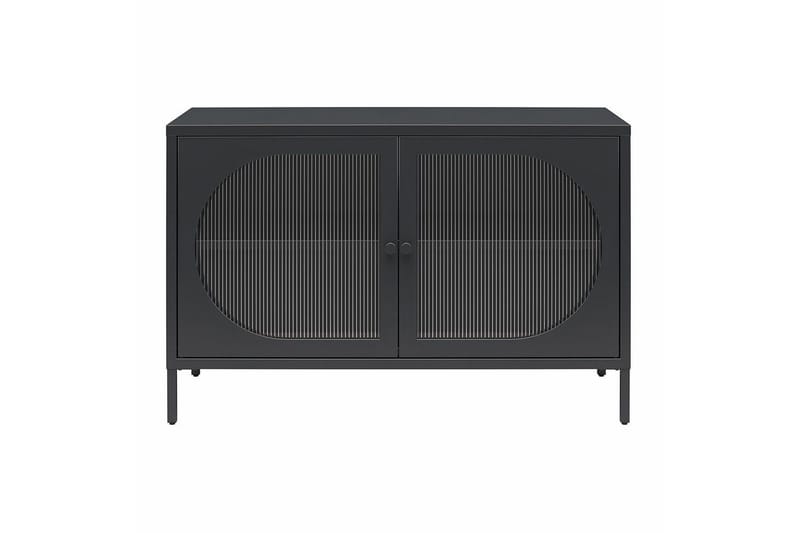 Skåp Luna 100x40x64 cm, Svart - 100x40x64 cm, Svart - Förvaring - Skåp - Vitrinskåp