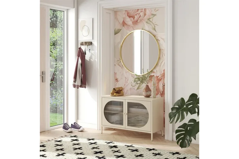 Skåp Luna 100x40x64 cm, Pergament - 100x40x64 cm, Pergament - Förvaring - Skåp - Förvaringsskåp - Säkerhetsskåp - Medicinskåp