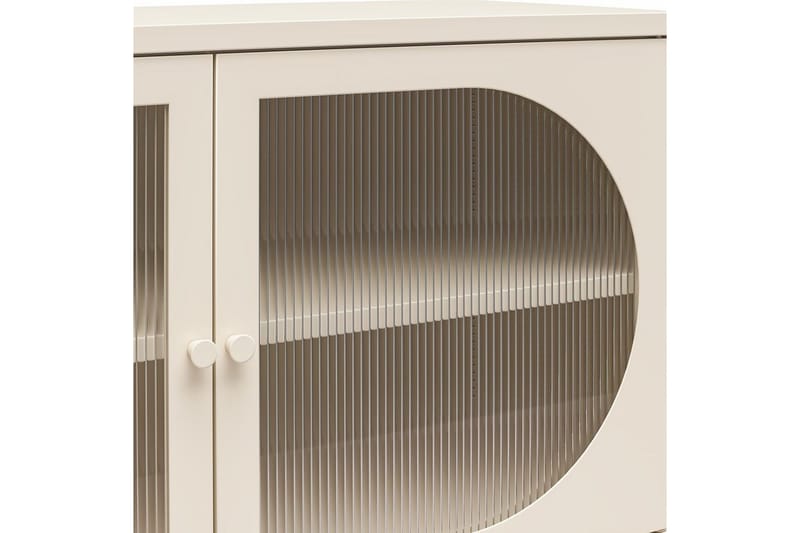 Skåp Luna 100x40x64 cm, Pergament - 100x40x64 cm, Pergament - Förvaring - Skåp - Vitrinskåp