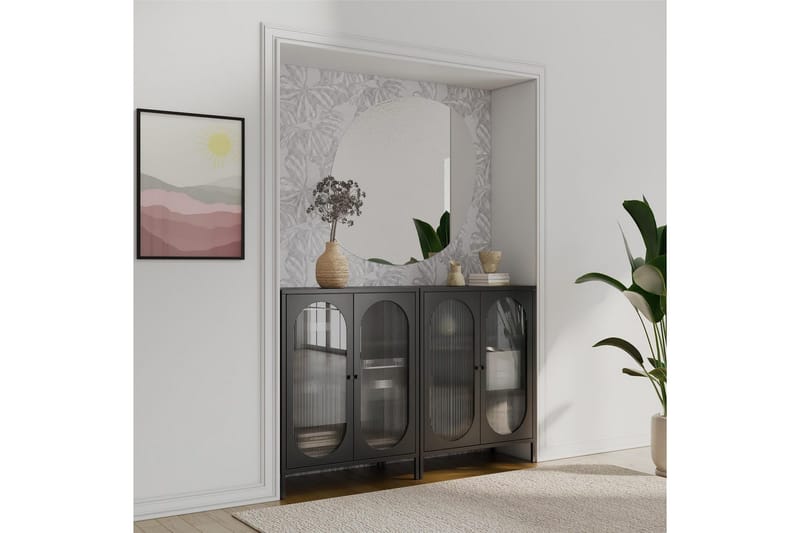 Skåp Luna 80x40x102 cm, Svart - 80x40x102 cm, Svart - Förvaring - Skåp - Förvaringsskåp - Säkerhetsskåp - Medicinskåp