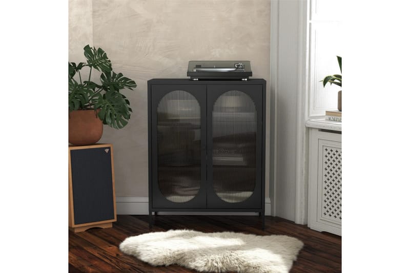 Skåp Luna 80x40x102 cm, Svart - 80x40x102 cm, Svart - Förvaring - Skåp - Förvaringsskåp - Säkerhetsskåp - Medicinskåp