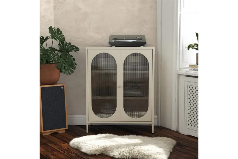 Skåp Luna 80x40x102 cm, Pergament - 80x40x102 cm, Pergament - Förvaring - Skåp - Förvaringsskåp - Säkerhetsskåp - Medicinskåp