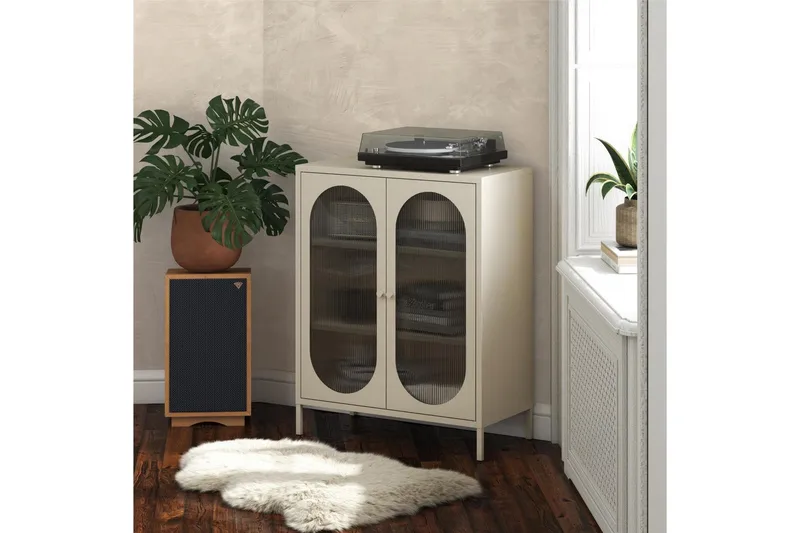 Skåp Luna 80x40x102 cm, Pergament - 80x40x102 cm, Pergament - Förvaring - Skåp - Förvaringsskåp - Säkerhetsskåp - Medicinskåp