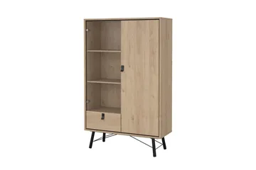 Tadami Vitrinskåp 102x162 cm - Natur - Förvaring - Skåp - Vitrinskåp