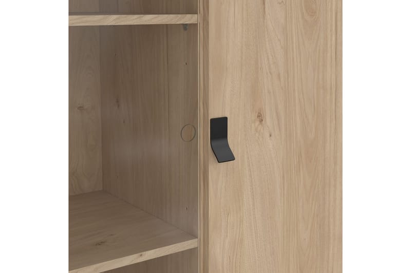 Tadami Vitrinskåp 102x162 cm - Natur - Förvaring - Skåp - Vitrinskåp