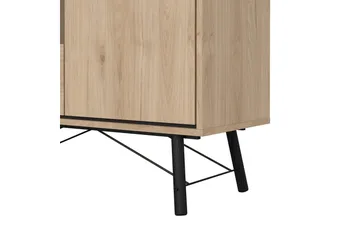 Tadami Vitrinskåp 102x162 cm - Natur - Förvaring - Skåp - Vitrinskåp