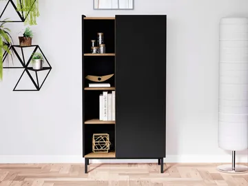 Tavrin Highboard 140 cm - Svart - Förvaring - Skåp - Förvaringsskåp