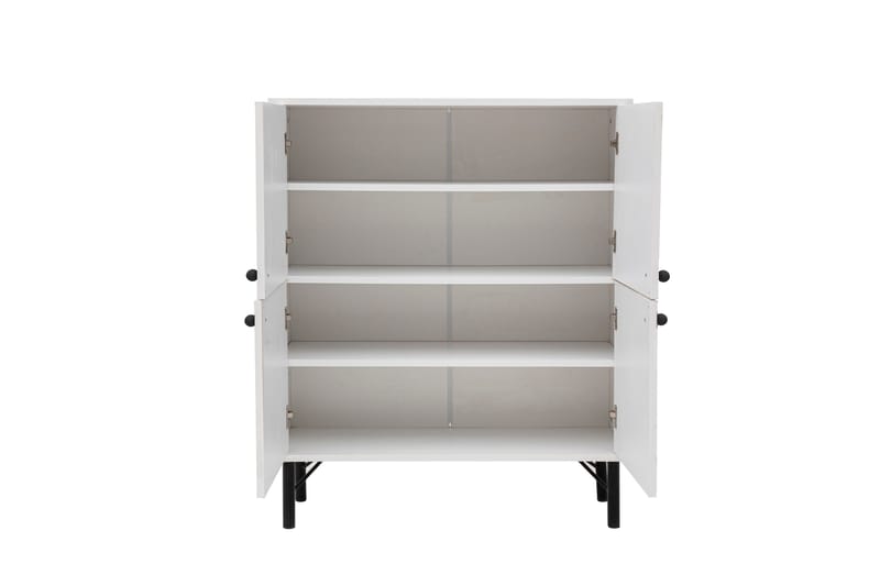 Terrazzo Highboard 95x111 cm Vit - Hanah Home - Förvaring - Skåp - Förvaringsskåp