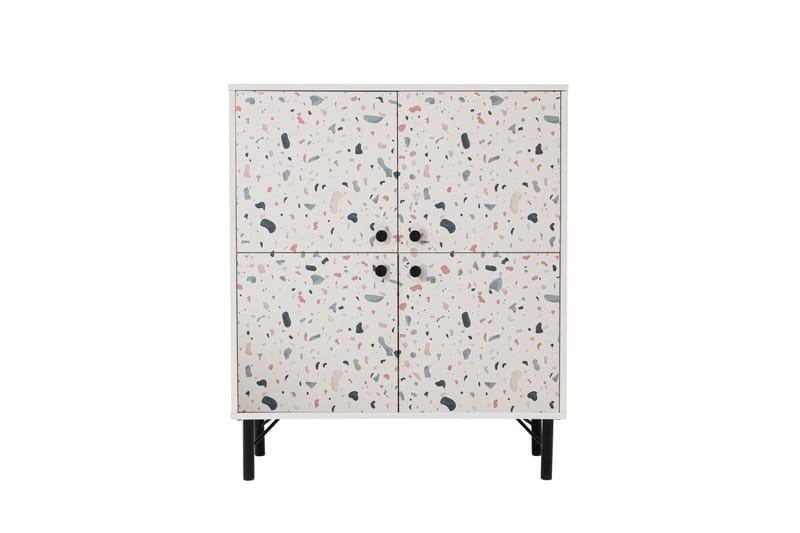 Terrazzo Highboard 95x111 cm Vit - Hanah Home - Förvaring - Skåp - Förvaringsskåp