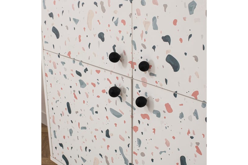 Terrazzo Highboard 95x111 cm Vit - Hanah Home - Förvaring - Skåp - Förvaringsskåp