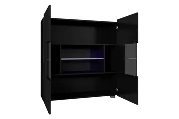 Tessan Vitrinskåp 100x107 cm - Svart - Förvaring - Skåp - Vitrinskåp
