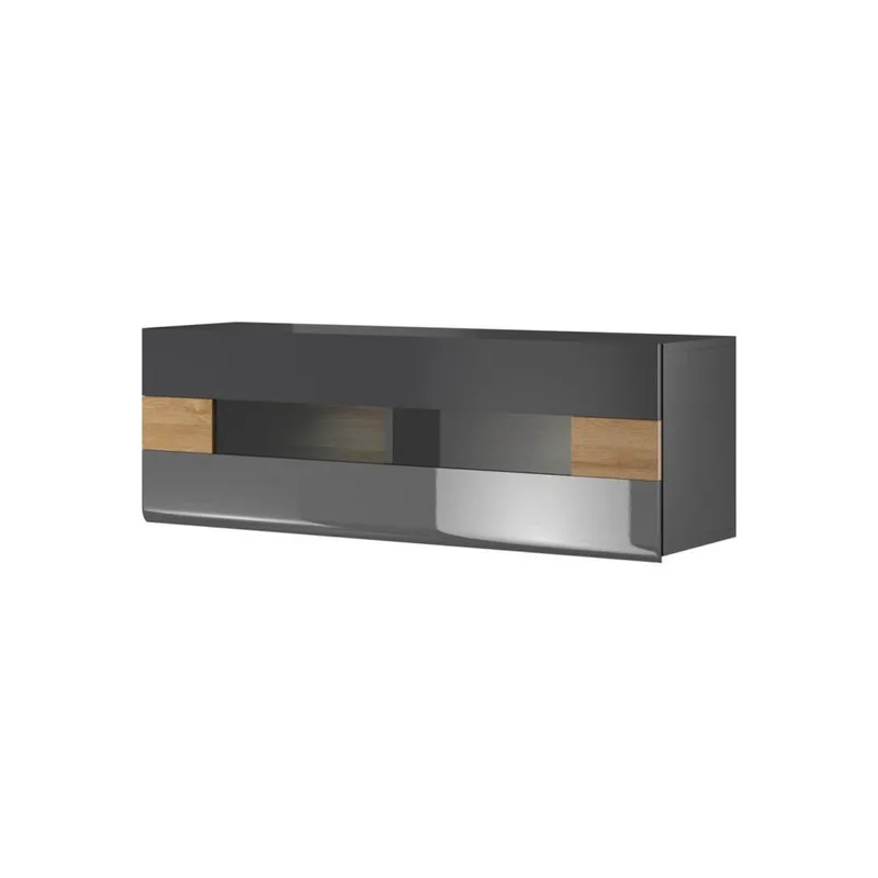 Vägghängt skåp Toledo, Antracitlaminat - Grandson ek