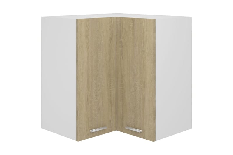 Väggskåp hörn sonoma-ek 57x57x60 cm spånskiva - Ek - Förvaring - Skåp - Hörnskåp