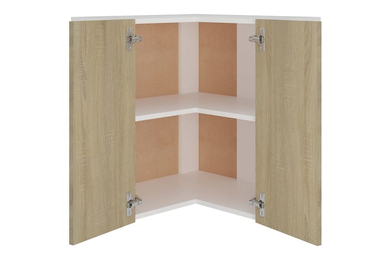 Väggskåp hörn sonoma-ek 57x57x60 cm spånskiva - Ek - Förvaring - Skåp - Hörnskåp
