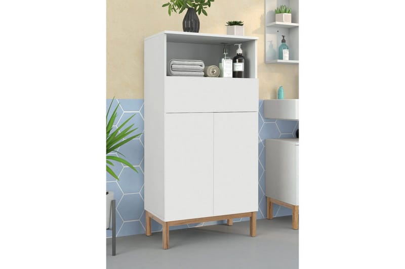 Väggskåp Mirza Vit - Vit - Hus & renovering - Kök & bad - Badrum - Badrumsmöbler & badrumsinredning - Väggskåp & högskåp