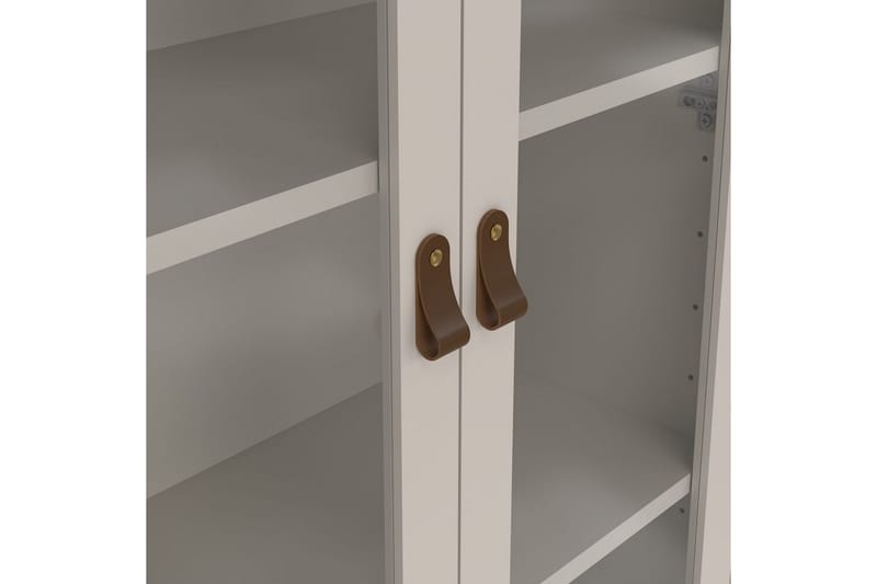 Vallvidera Vitrinskåp 78x199 cm - Beige - Förvaring - Skåp - Vitrinskåp