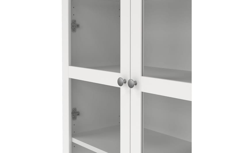 Valnorin Vitrinskåp 89x203 cm - Vit - Förvaring - Skåp - Vitrinskåp
