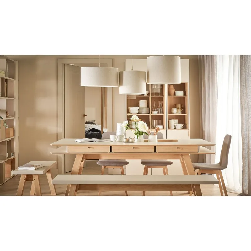 Vitrinskåp 4 You Fresh Wide - Sandbeige - Förvaring - Skåp - Vitrinskåp