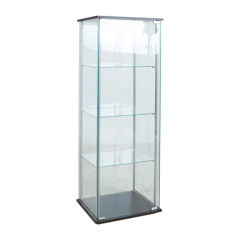 Vitrinskåp Aiko 60x36x163 cm, grå