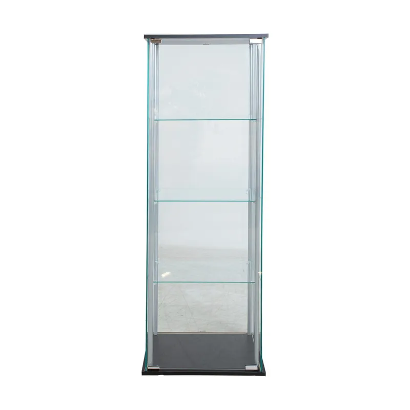 Vitrinskåp Aiko 60x36x163 cm - grå - Förvaring - Skåp - Vitrinskåp