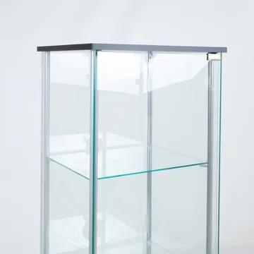 Vitrinskåp Aiko 60x36x163 cm - grå - Förvaring - Skåp - Vitrinskåp