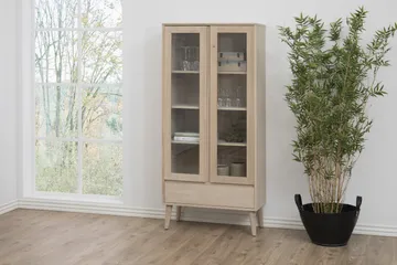 Bellor Förvaringsmöbler Vitpigmenterad 80 cm - Vitpigmenterad - Förvaring - Skåp - Vitrinskåp