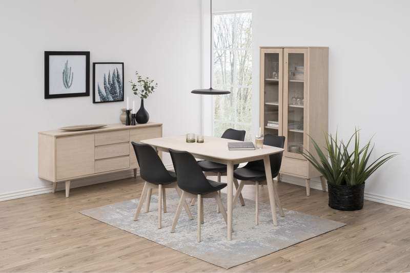 Bellor Förvaringsmöbler Vitpigmenterad 80 cm - Vitpigmenterad - Förvaring - Skåp - Vitrinskåp