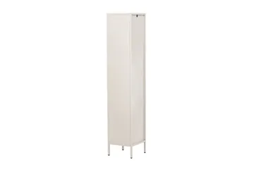 Cali Smalt Vitrinskåp 35 cm djup 37 cm bred 180 cm hög Ljust Stål - Beige - Förvaring - Skåp - Vitrinskåp