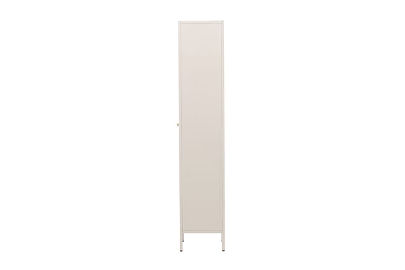 Cali Smalt Vitrinskåp 35 cm djup 37 cm bred 180 cm hög Ljust Stål - Beige - Förvaring - Skåp - Vitrinskåp