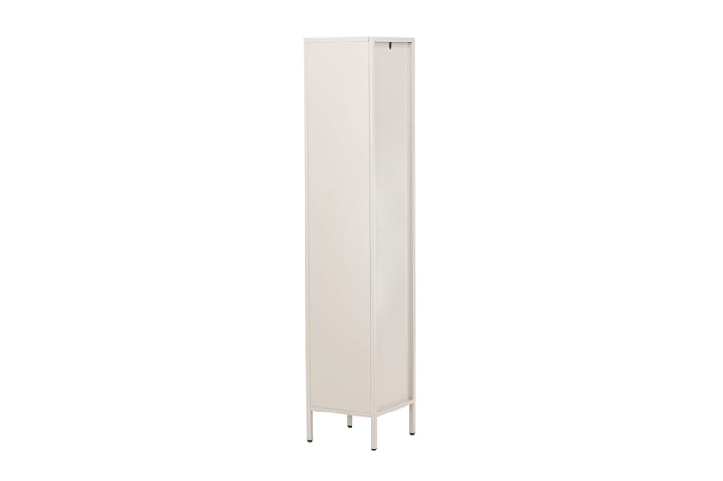 Cali Smalt Vitrinskåp 35 cm djup 37 cm bred 180 cm hög Ljust Stål - Beige - Förvaring - Skåp - Vitrinskåp
