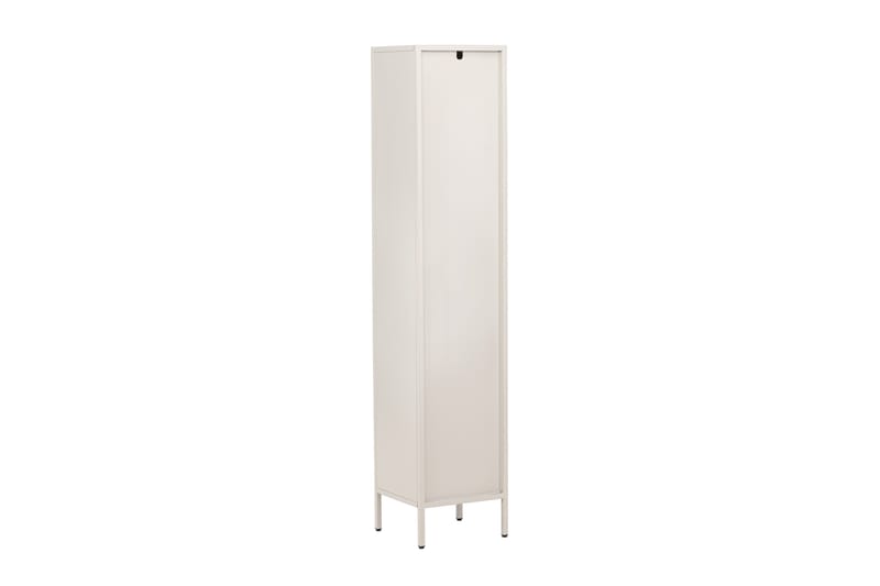 Cali Smalt Vitrinskåp 35 cm djup 37 cm bred 180 cm hög Ljust Stål - Beige - Förvaring - Skåp - Vitrinskåp