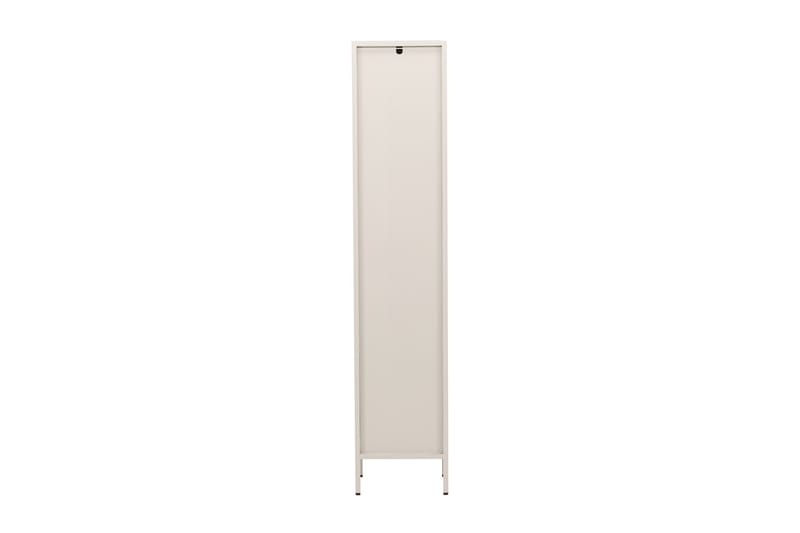Cali Smalt Vitrinskåp 35 cm djup 37 cm bred 180 cm hög Ljust Stål - Beige - Förvaring - Skåp - Vitrinskåp
