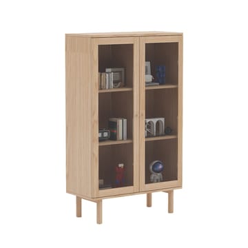 Vitrinskåp Hansen 90x40x150 cm - Beige - Förvaring - Skåp - Vitrinskåp