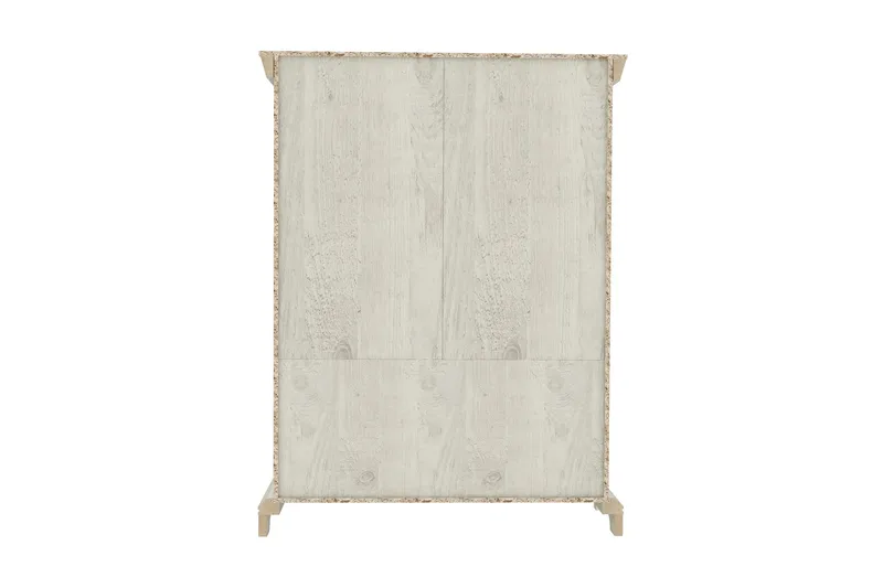 Hurlston Vitrinskåp 48 cm djup 123 cm bred 162 cm hög ljus trä - Vit - Förvaring - Skåp - Vitrinskåp