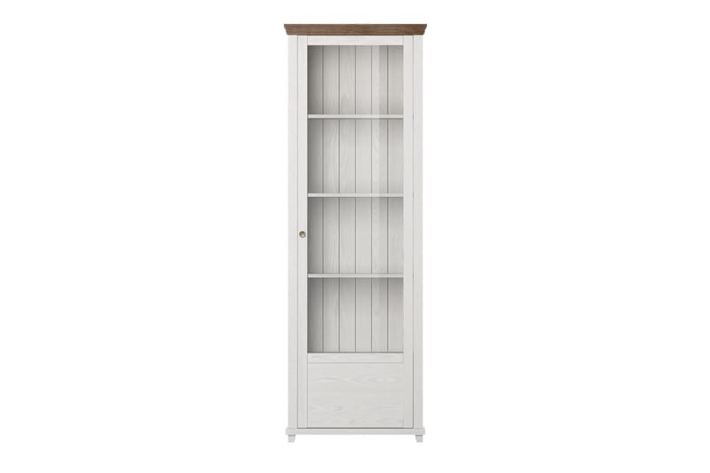 Ivreri Vitrinskåp 42x71 cm - Vit/Natur - Förvaring - Skåp - Vitrinskåp