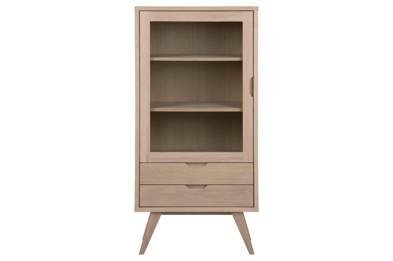 Kolinis Vitrinskåp 42 cm djup 72 cm bred 145 cm hög Trä - Vit - Förvaring - Skåp - Vitrinskåp