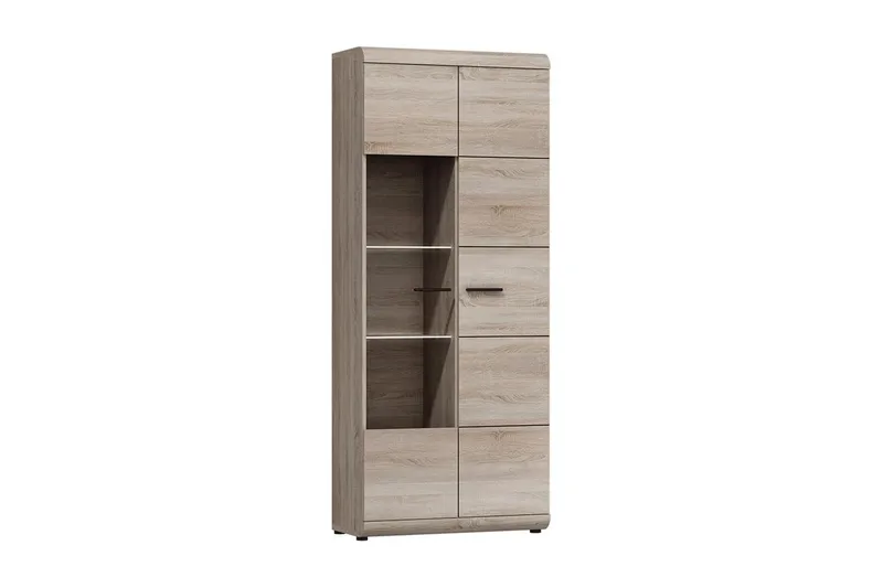 Link Vitrinskåp 80x37x194 cm NO_BRAND beige||Grey - Förvaring - Skåp - Vitrinskåp
