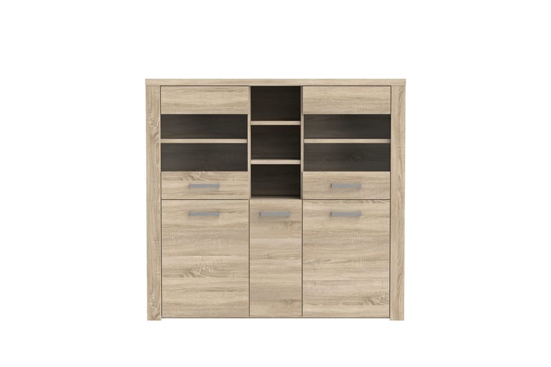 Loannia Vitrinskåp 41x146 cm - Brun - Förvaring - Skåp - Vitrinskåp