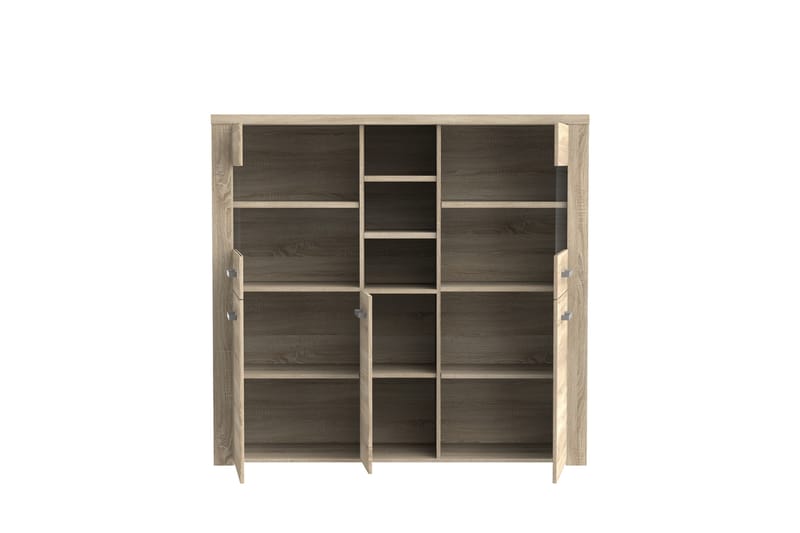 Loannia Vitrinskåp 41x146 cm - Brun - Förvaring - Skåp - Vitrinskåp
