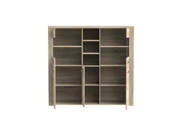 Loannia Vitrinskåp 41x146 cm - Brun - Förvaring - Skåp - Vitrinskåp