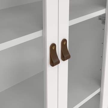 Vitrinskåp Madrid med 2 glasdörrar 3 lådor 78x199 cm - Förvaring - Skåp - Vitrinskåp