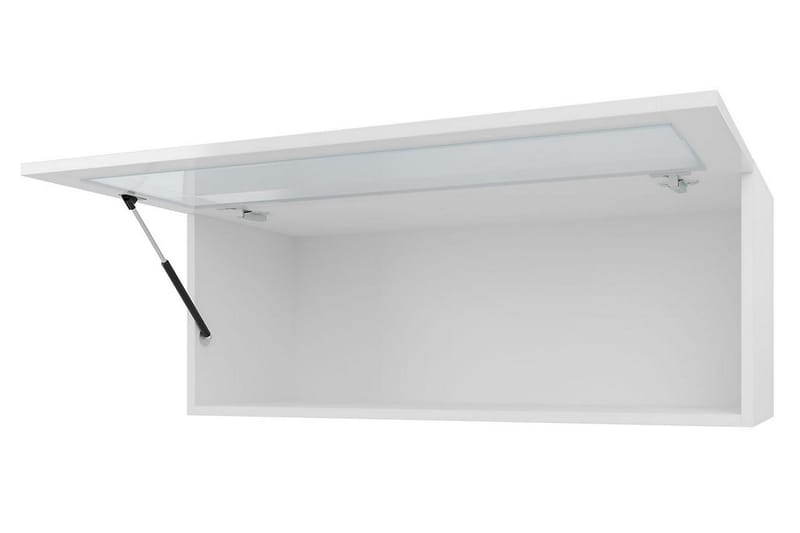 Narbonne Smalt Vitrinskåp 32 cm djup 35 cm bred 90 cm hög Mörkt Trä Glas - Natur/Svart - Förvaring - Skåp - Vitrinskåp