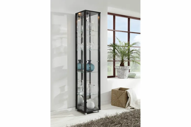 Optima Vitrinskåp 32 cm - Svart - Förvaring - Skåp - Vitrinskåp